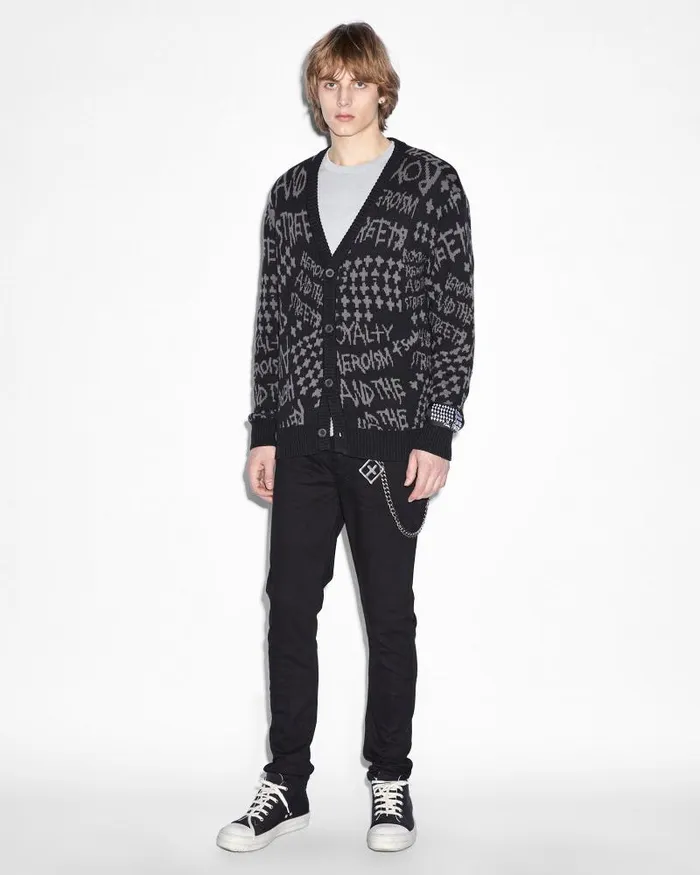 Ksubi Heroism Cardigan Black Mens Knits