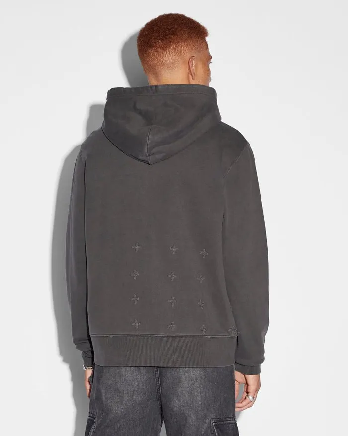 Ksubi Ksubi Kash Zip Thru Hoodie Faded Black Mens Hoodies and Sweatshirts