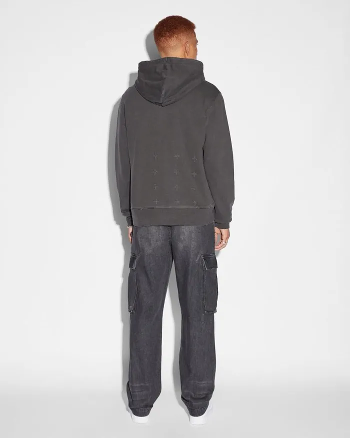 Ksubi Ksubi Kash Zip Thru Hoodie Faded Black Mens Hoodies and Sweatshirts