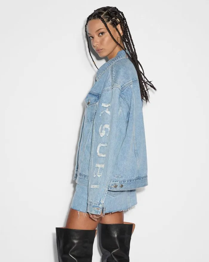 Ksubi Oversized Jacket Torn Up Womens Jackets