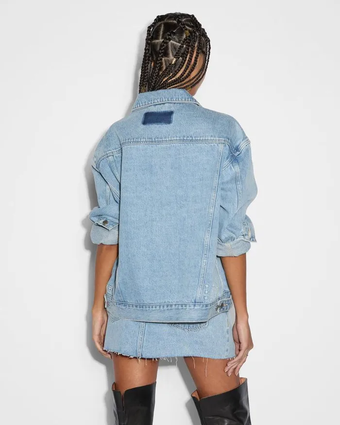 Ksubi Oversized Jacket Torn Up Womens Jackets
