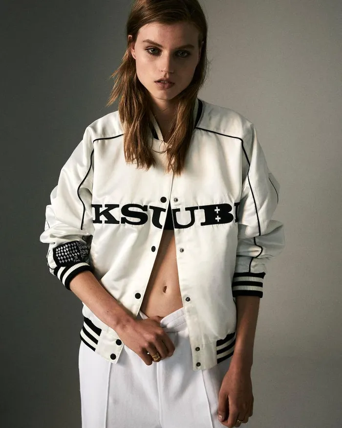 Ksubi Retro Bomber Off White Womens Jackets