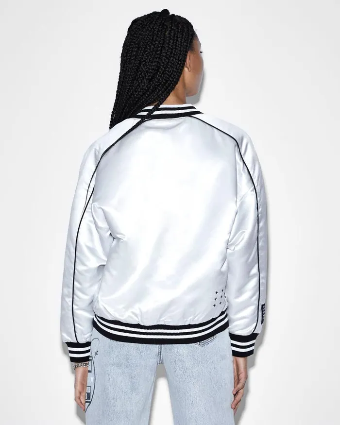 Ksubi Retro Bomber Off White Womens Jackets