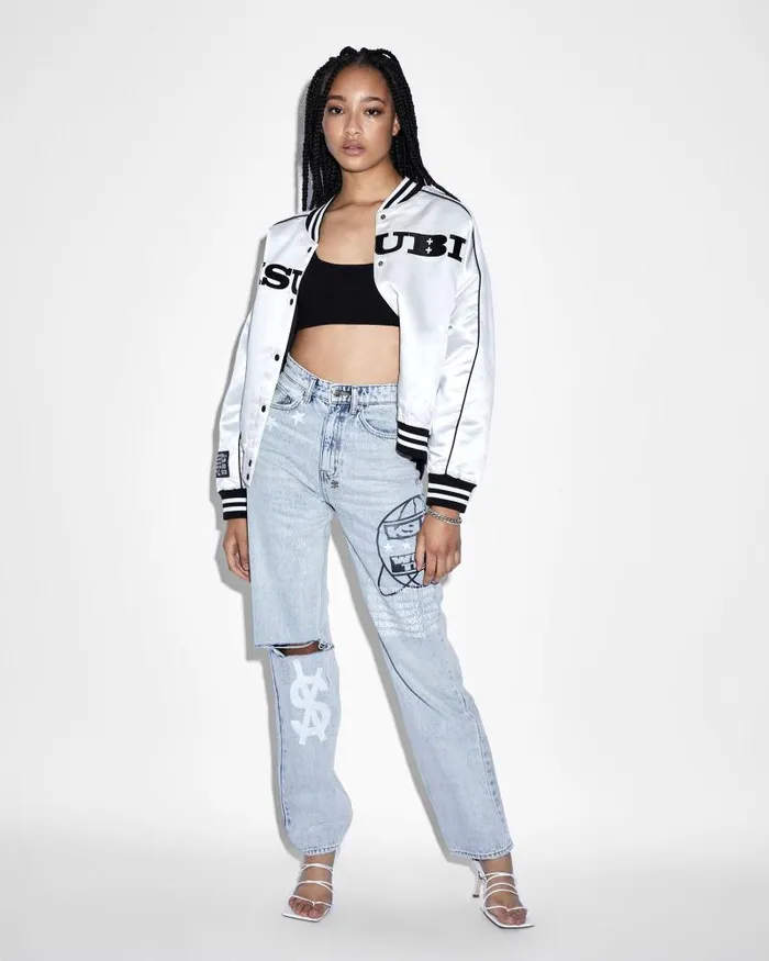 Ksubi Retro Bomber Off White Womens Jackets