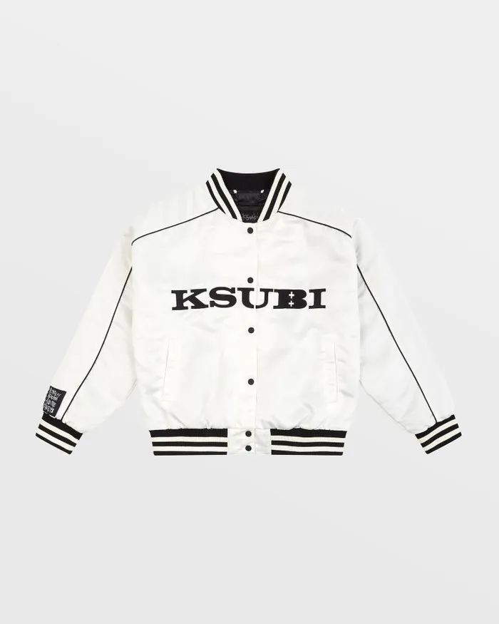 Ksubi Retro Bomber Off White Womens Jackets