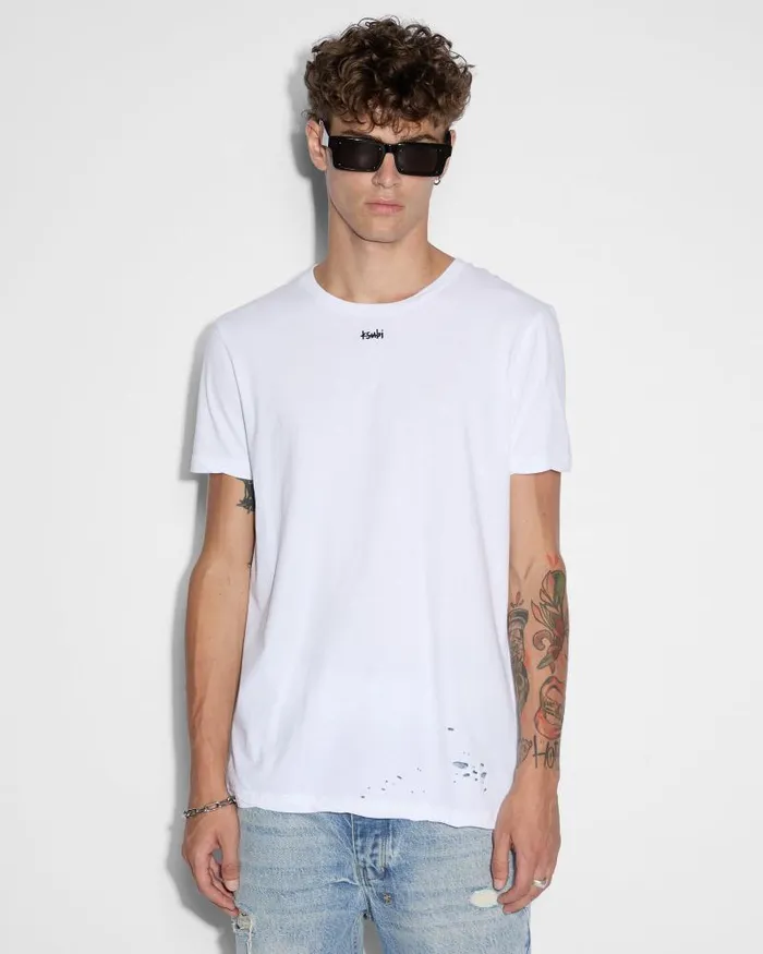 Ksubi Sioux Ss Tee Vintage White Mens TShirts