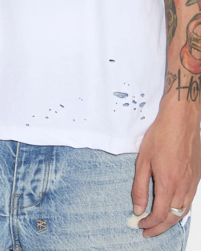 Ksubi Sioux Ss Tee Vintage White Mens TShirts
