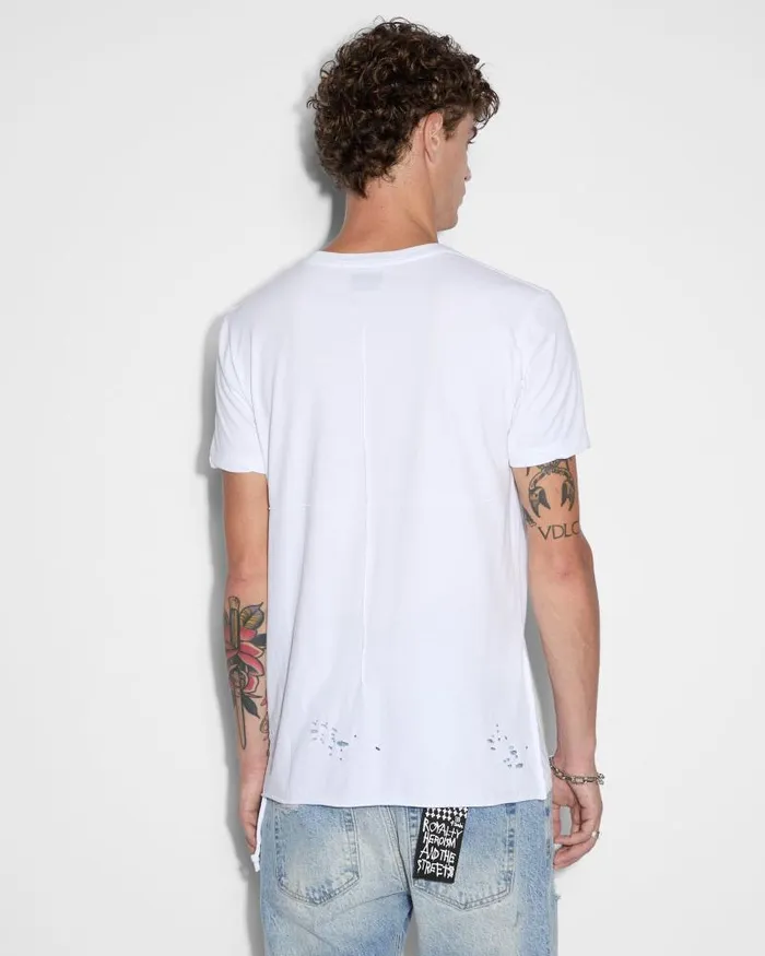 Ksubi Sioux Ss Tee Vintage White Mens TShirts