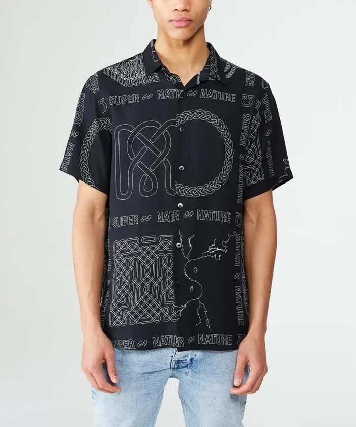 Ksubi Super Nature Ss Shirt Black Mens Shirts