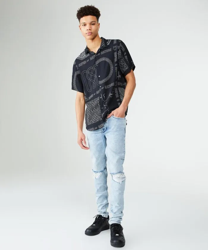 Ksubi Super Nature Ss Shirt Black Mens Shirts