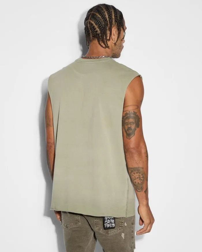 Ksubi Target Biggie Slash Ss Tee Army Fade Mens TShirts