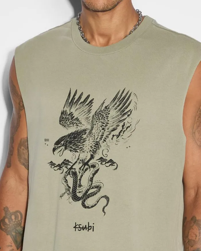 Ksubi Target Biggie Slash Ss Tee Army Fade Mens TShirts