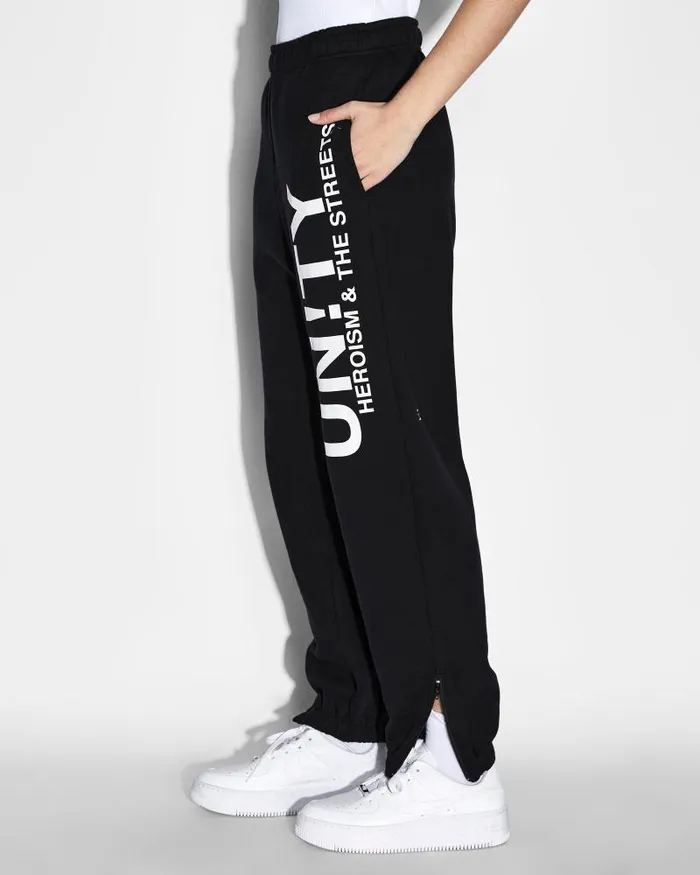 Ksubi Unity Zip Trax Black Womens Sweats