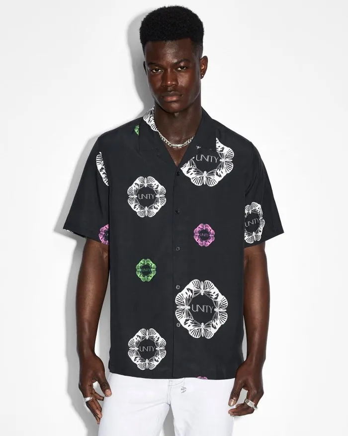 Ksubi Unityfly Resort Ss Shirt Black Mens Shirts