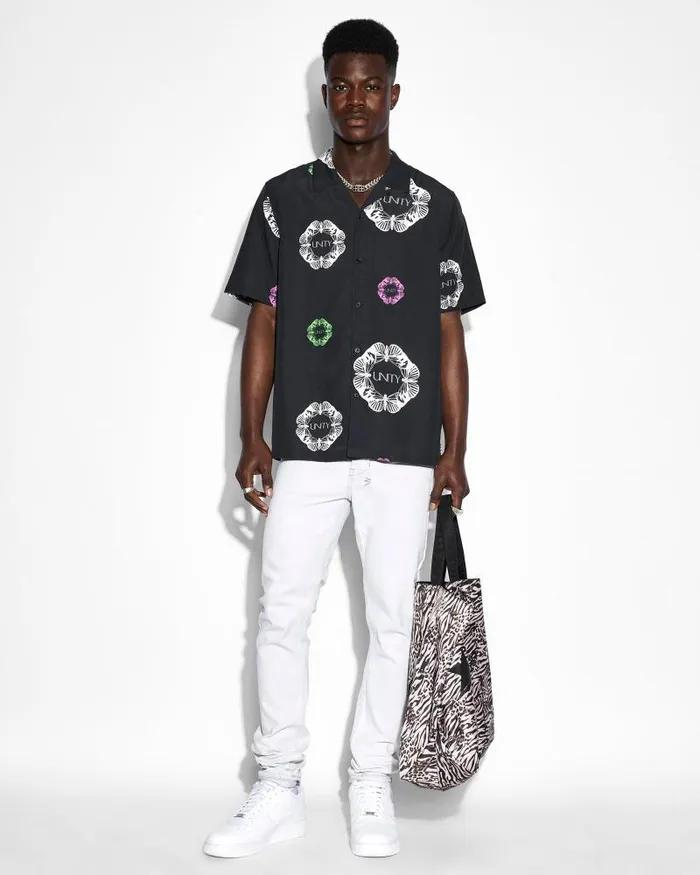 Ksubi Unityfly Resort Ss Shirt Black Mens Shirts