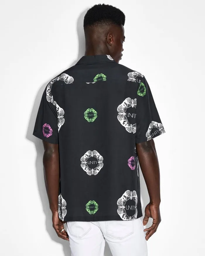 Ksubi Unityfly Resort Ss Shirt Black Mens Shirts