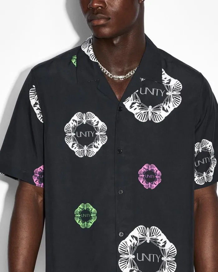 Ksubi Unityfly Resort Ss Shirt Black Mens Shirts