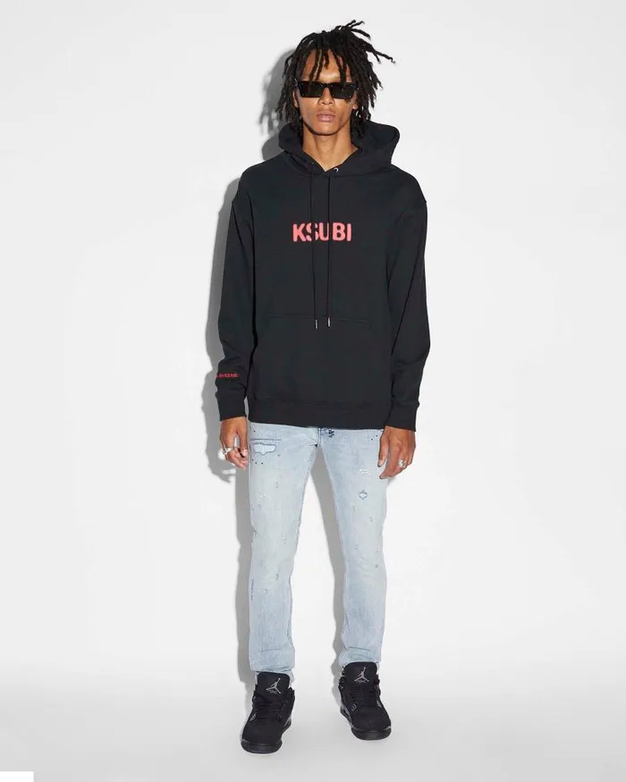 Ksubi Van Winkle Skribed Blu Mens Skinny