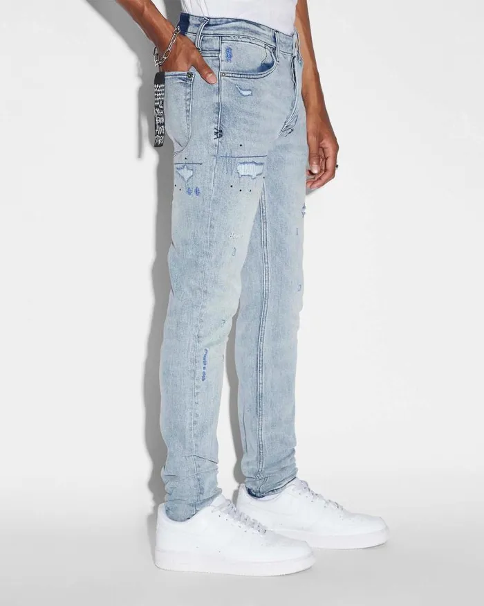 Ksubi Van Winkle Skribed Blu Mens Skinny