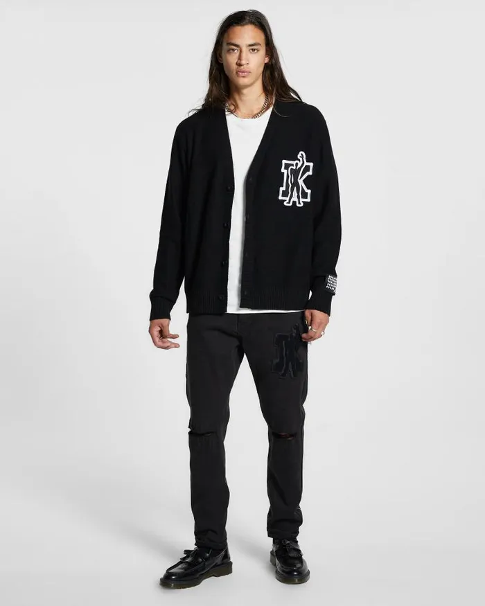 Ksubi Wolfgang K Patch Ace Black Mens Tapered