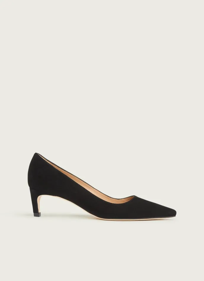 LKBennett Court Shoes Women Ava Black Suede Kitten Heel Courts