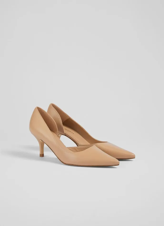 LKBennett Court Shoes Women Hazel Beige Leather D039Orsay Courts
