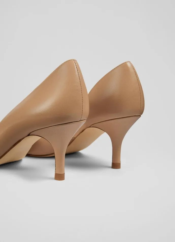 LKBennett Court Shoes Women Hazel Beige Leather D039Orsay Courts