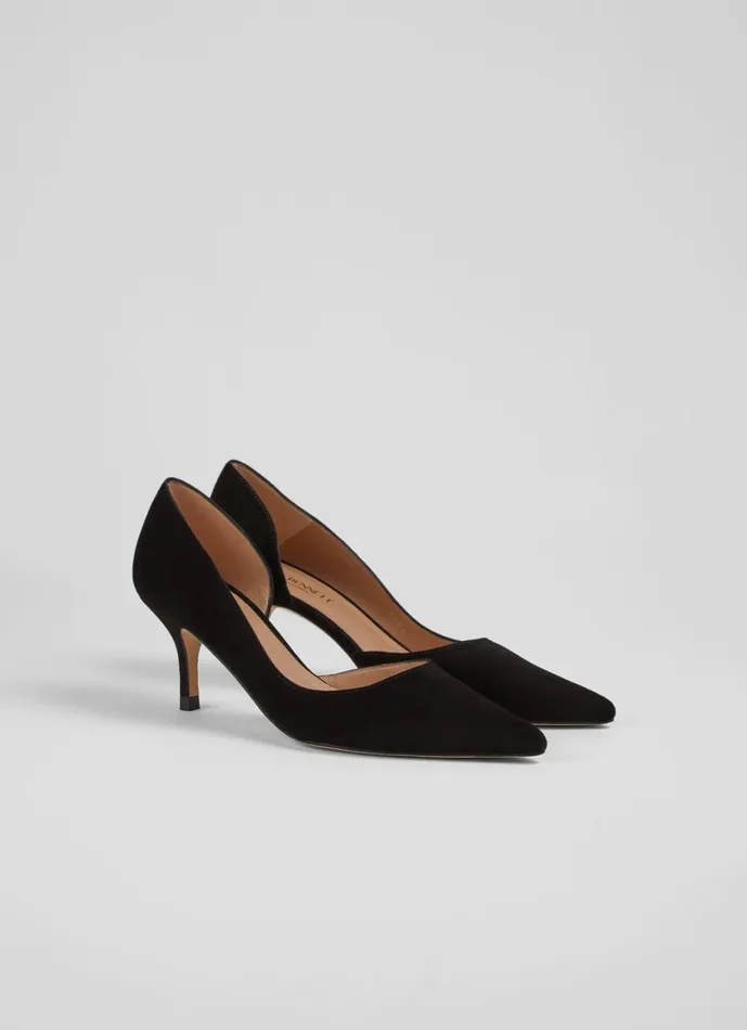 LKBennett Court Shoes Women Hazel Black Suede D039Orsay Courts