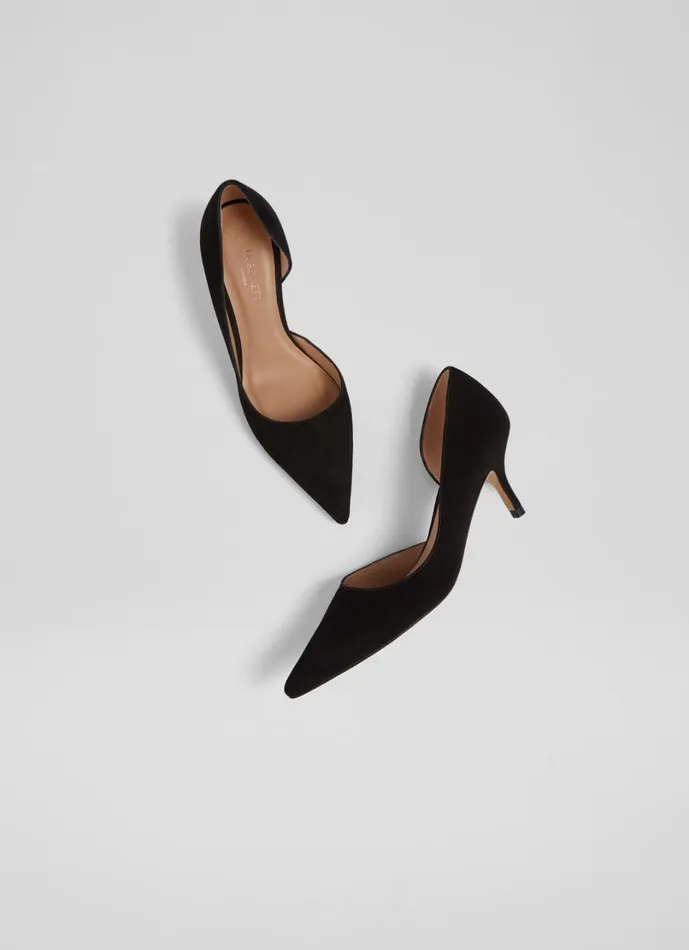 LKBennett Court Shoes Women Hazel Black Suede D039Orsay Courts