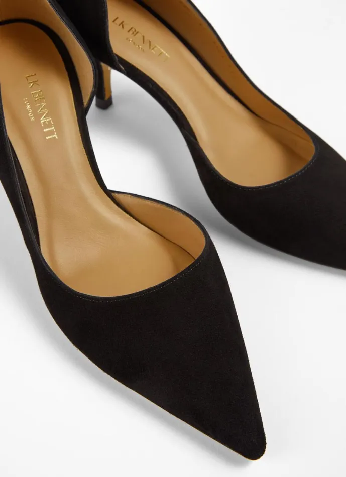 LKBennett Court Shoes Women Hazel Black Suede D039Orsay Courts