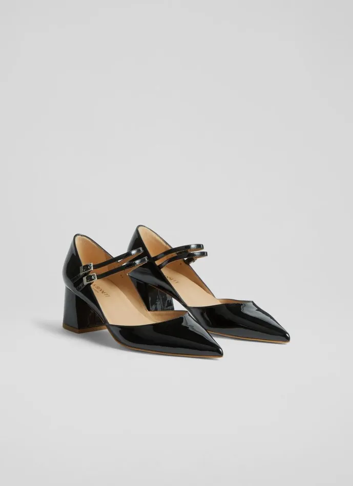 LKBennett Court Shoes Women Savannah Black Patent Mary Janes