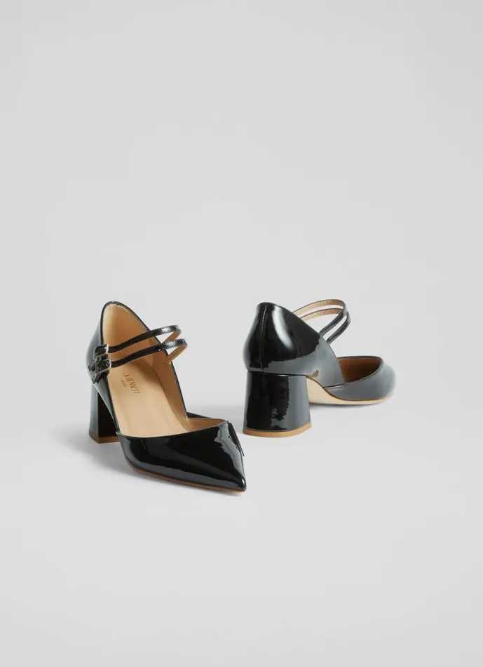 LKBennett Court Shoes Women Savannah Black Patent Mary Janes