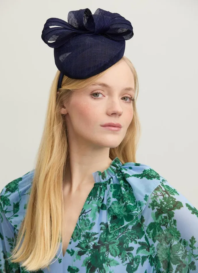 LKBennett Hats and Fascinators Women Elowen Navy Mesh Bow Detail Fascinator LKBennett Hats and Fascinators Women Elowen Navy Mesh Bow Detail Fascinator