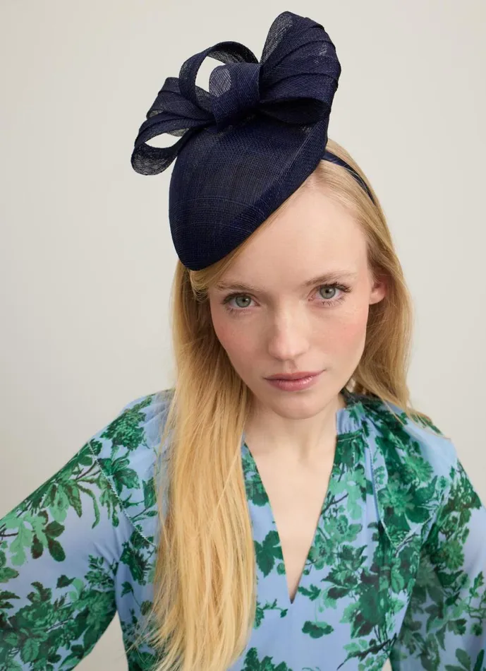 LKBennett Hats and Fascinators Women Elowen Navy Mesh Bow Detail Fascinator LKBennett Hats and Fascinators Women Elowen Navy Mesh Bow Detail Fascinator
