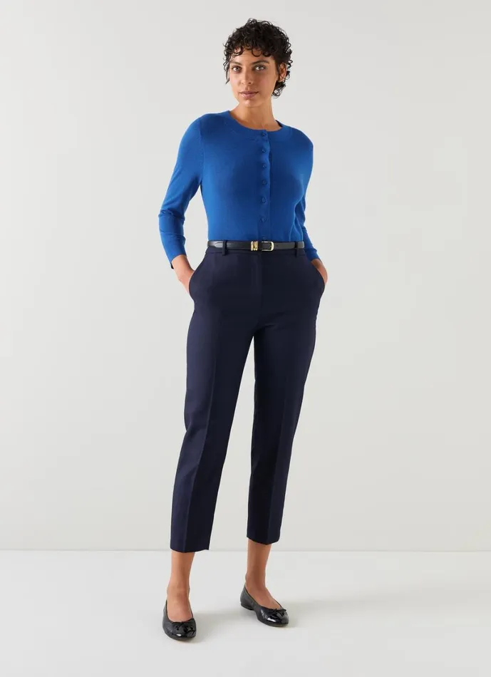 LKBennett Knitwear Women Connie Mazarine Blue Cardigan
