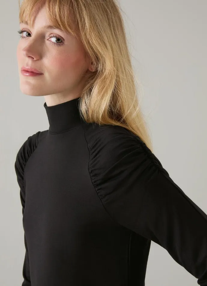 LKBennett Tops Women Lacey Black Jersey LENZING ECOVERO Viscose Top LKBennett Tops Women Lacey Black Jersey LENZING ECOVERO Viscose Top