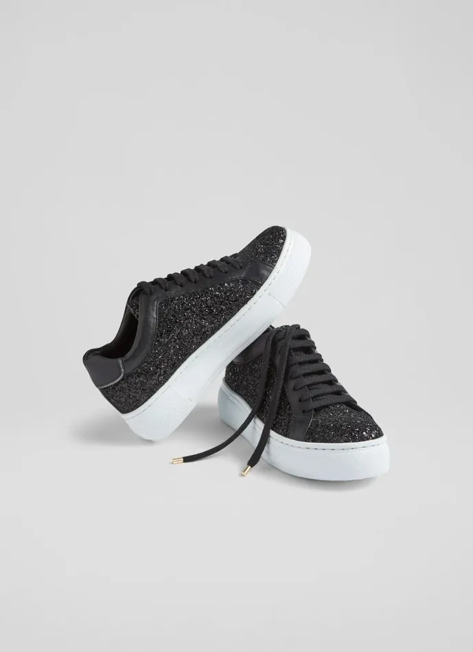 LKBennett Trainers Women Lkb Lift Black Platform Trainers