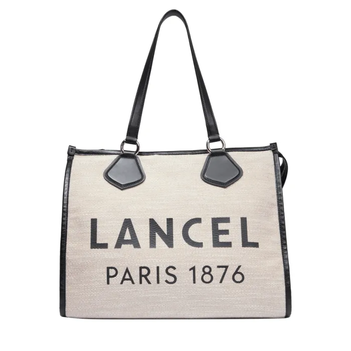L Zip Tote Naturalblack Women Lancel Tote Bags