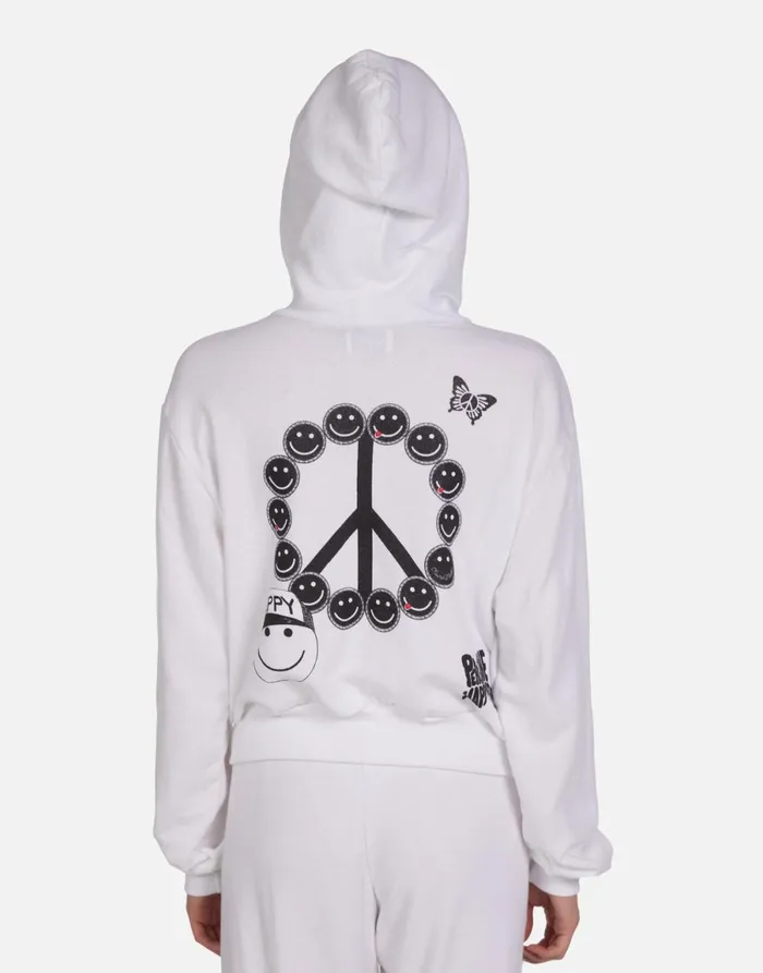 Lachelle Peace Elements White Women039s Lauren Moshi Hoodies