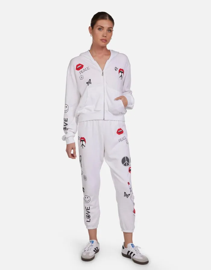 Lachelle Peace Elements White Women039s Lauren Moshi Hoodies