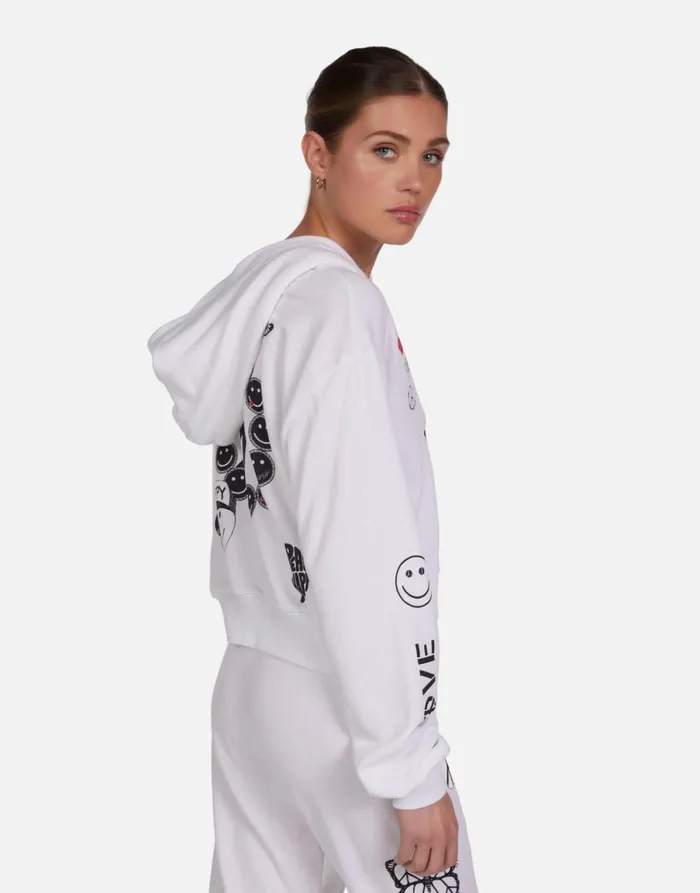 Lachelle Peace Elements White Women039s Lauren Moshi Hoodies