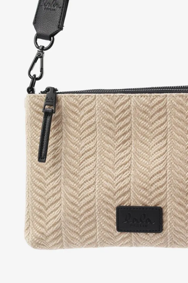 Lala Berlin Bags Crossbody Pouch Marte Canvas Chevron Cream 8211 Women