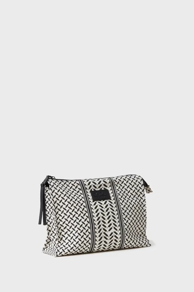 Lala Berlin Bags Pouch Pili Canvas Heritage Stripe Black 8211 Women