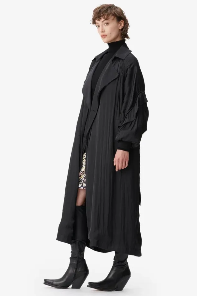 Lala Berlin Coats and Jackets Coat Olaya Polyester Mix Black 8211 Women