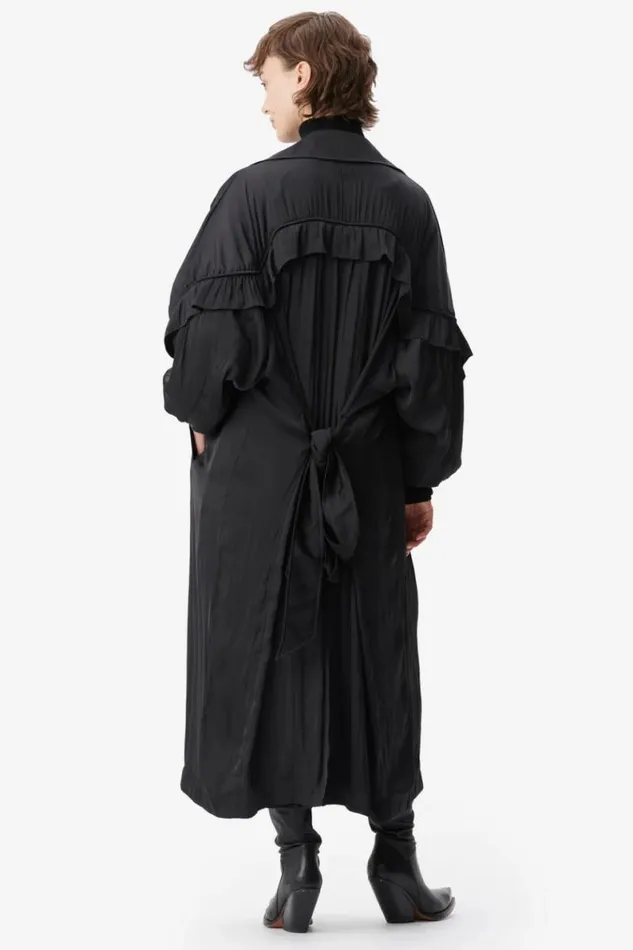 Lala Berlin Coats and Jackets Coat Olaya Polyester Mix Black 8211 Women