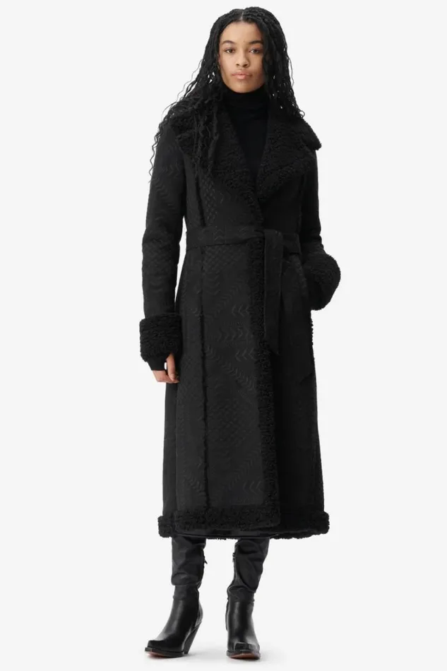 Lala Berlin Coats and Jackets Coat Osia Polyester Heritage Star Black 8211 Women