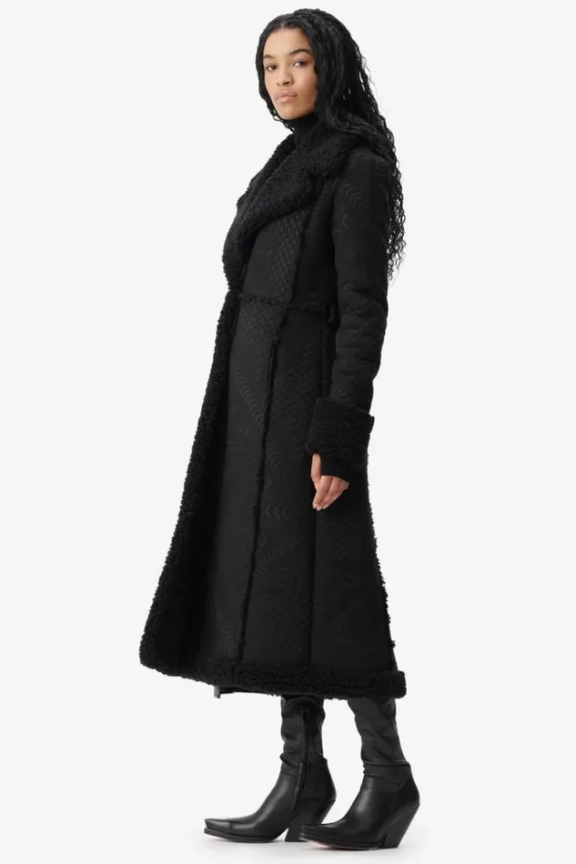 Lala Berlin Coats and Jackets Coat Osia Polyester Heritage Star Black 8211 Women