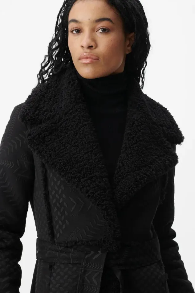 Lala Berlin Coats and Jackets Coat Osia Polyester Heritage Star Black 8211 Women