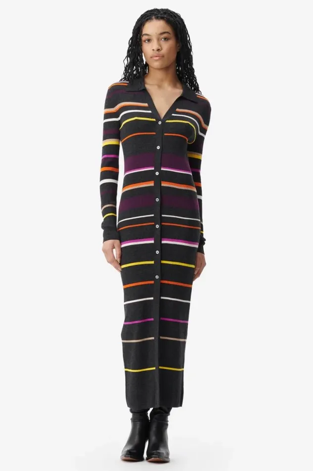 Lala Berlin Dresses Cardigan Kalliani Wool Multicolor Stripe 8211 Women
