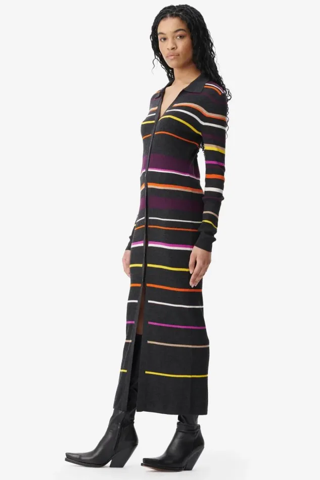 Lala Berlin Dresses Cardigan Kalliani Wool Multicolor Stripe 8211 Women